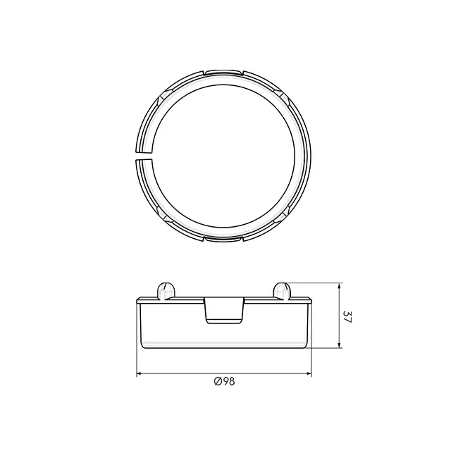 Ubbink Air Excellent 48C clips de fixation 10 pièces