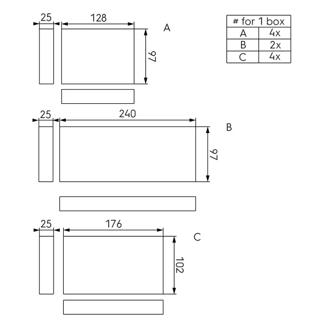 Ubbink Air Excellent Kit d'amortissement DBOX