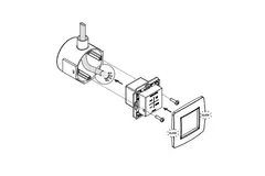 Interrupteur de commande Duco RF/BAT noir