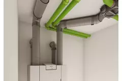 Ubbink Aerfoam Coude à 45 degrés 180 mm