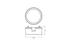 Ubbink Air Excellent 34C clips de fixation 10 pcs.