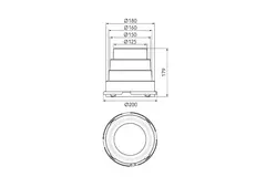 Ubbink Air Excellent DBOX adaptateur multiple 125-150-160-180