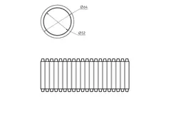 Ubbink Air Excellent 50 mètres gaine flexible 23C 63 52