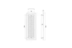 Ubbink Air Excellent 35SC grille de sol métal blanc