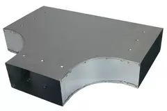 Pièce en T 90 degrés 220x80 mm - 170x80 mm pour gaine