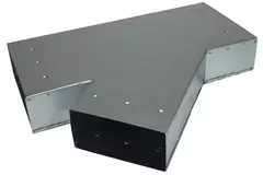 Pièce en T 45 degrés 220x80 mm - 170x80 mm pour gaine