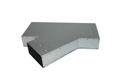 Pièce en T 45 degrés 220x80 mm - 170x80 mm pour gaine