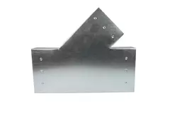 Pièce en T 45 degrés 220x80 mm - 170x80 mm pour gaine