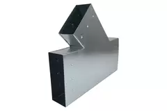 Pièce en T 45 degrés 220x80 mm - 170x80 mm pour gaine