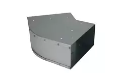Coude 45 degrés 170x80 mm horizontal pour gaine