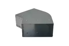 Coude 45 degrés 170x80 mm horizontal pour gaine