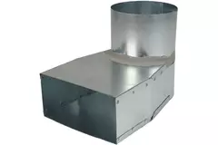 Angle d'ardoise 170x80 mm au diamètre 160 mm pour gaine