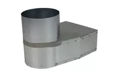 Angle d'ardoise 170x80 mm au diamètre 160 mm pour gaine