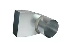 Angle d'ardoise 170x80 mm au diamètre 160 mm pour gaine