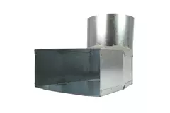 Angle d'ardoise 170x80 mm au diamètre 160 mm pour gaine