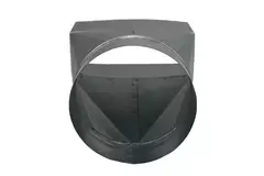 Adaptateur 170x80 mm à 160 mm de diamètre pour gaine