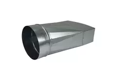 Adaptateur 170x80 mm à 160 mm de diamètre pour gaine