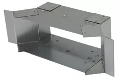 Raccordement latéral 170x80 mm pour tuyau d'évacuation des fumées