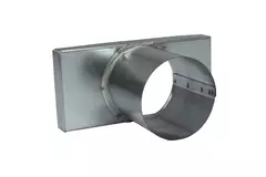 Couvercle 170x80 mm avec raccord de diamètre 80 mm pour le tuyau d'évacuation des fumées