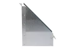 Raccordement latéral 170x80 mm 45 degrés pour la canalisation