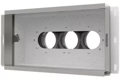 Vent-Axia Uniflexplus collecteur mural raccordement arrière isolé 3 x Ø69mm pour gaine plate galvanisée 300 x 150mm