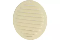 Grille de ventilation métal ronde 100 mm beige - MR100Y - RAL1015