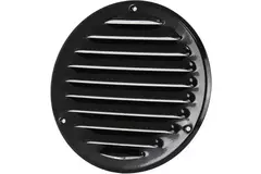 Grille de ventilation métal ronde Ø 125 mm noir - MR125M - RAL9005