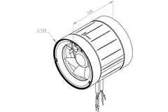Ventilateur de gaine 125mm flux mixte ETAMASTER - EM 125 EC 01