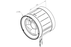 Ventilateur de gaine 160mm flux mixte ETAMASTER - EM 160 EC 02