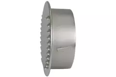 Grille de ventilation métal ronde avec douille de montage Ø 180 mm aluminium - DWRA180S