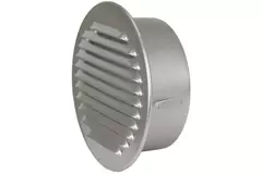 Grille de ventilation métal ronde avec douille de montage Ø 180 mm aluminium - DWRA180S