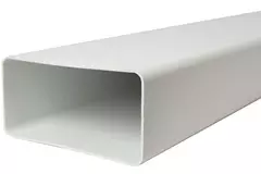 Gaine de ventilation rectangulaire en plastique 110 x 55 longueur = 1 mètre - K-1