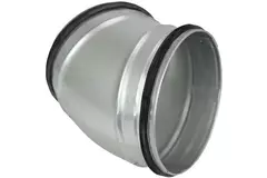 Coude spiralé rond 30° Ø 80 mm pour conduit rigide galvanisé