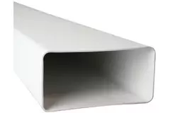 Gaine de ventilation rectangulaire en plastique 110 x 55 longueur = 1 mètre - K-1