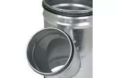 Té de Ø 80 mm - Ø 80 mm pour conduit rigide galvanisé (45°)