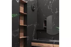 Ventilateur de salle de bains Svara avec minuterie, capteur d'humidité et de lumière, 100-125 mm (contrôlé par application) NOIR