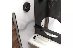 Ventilateur de salle de bains Svara avec minuterie, capteur d'humidité et de lumière, 100-125 mm (contrôlé par application) NOIR