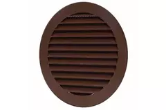 Grille à ailettes diamètre 125 mm marron - VR125B