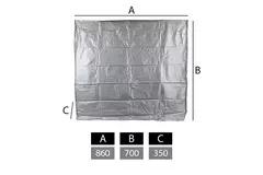 Couvercle pour unités extérieures grand modèle 860 x 700 x 350 mm