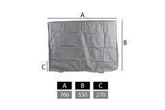 Couvercle pour unités extérieures petit 760 x 550 x 270 mm