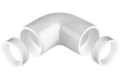 manchon de raccordement à angle droit en plastique Ø 20mm