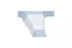 Gaine de climatisation Climaplus Réduction de 125x75 à 90x65mm RAL9010 BLANC