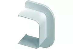 Climaplus air conditioning duct Wall rosette flat 125 x 75mm RAL 9010 WHITE