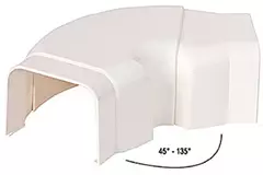 Climaplus gaine de climatisation Coude réglable 90x65mm RAL 9010 BLANC