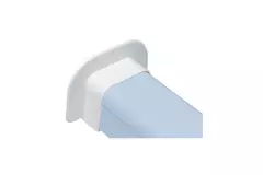 Climaplus - rosace murale pour gaine de climatisation 90x65mm RAL 9010 BLANC