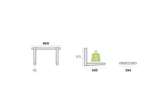 Unité extérieure Rodigas Console murale 800x375x420mm
