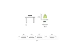 Unité extérieure Rodigas Console murale 1000x375x550mm