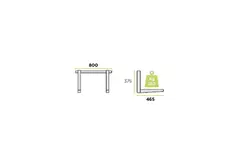 Unité extérieure Rodigas Console murale 800x375x465mm