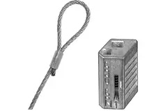 Câble de suspension autobloquant Zip Clip 3 mètres 50KG