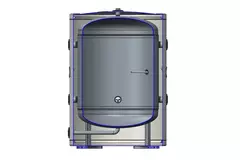 Réservoir tampon en acier inoxydable Duplex 100L avec résistance 2KW